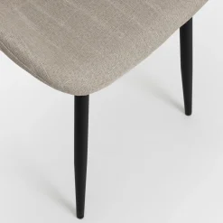 Silla de comedor beige Lydia 54x50x86cm Clau&Chloe^Casa Viva Best