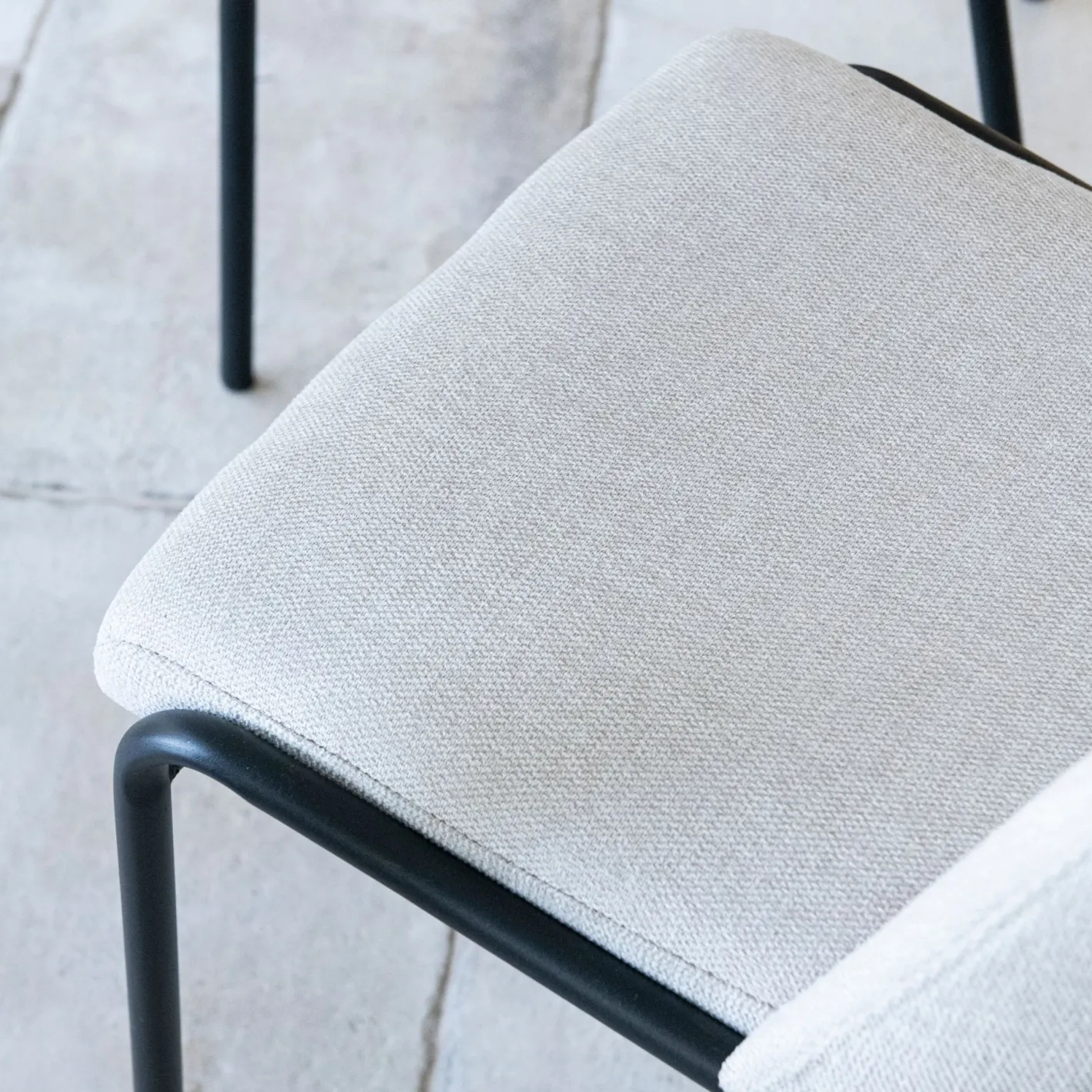 Silla de comedor beige Mina 49x60cm^Casa Viva