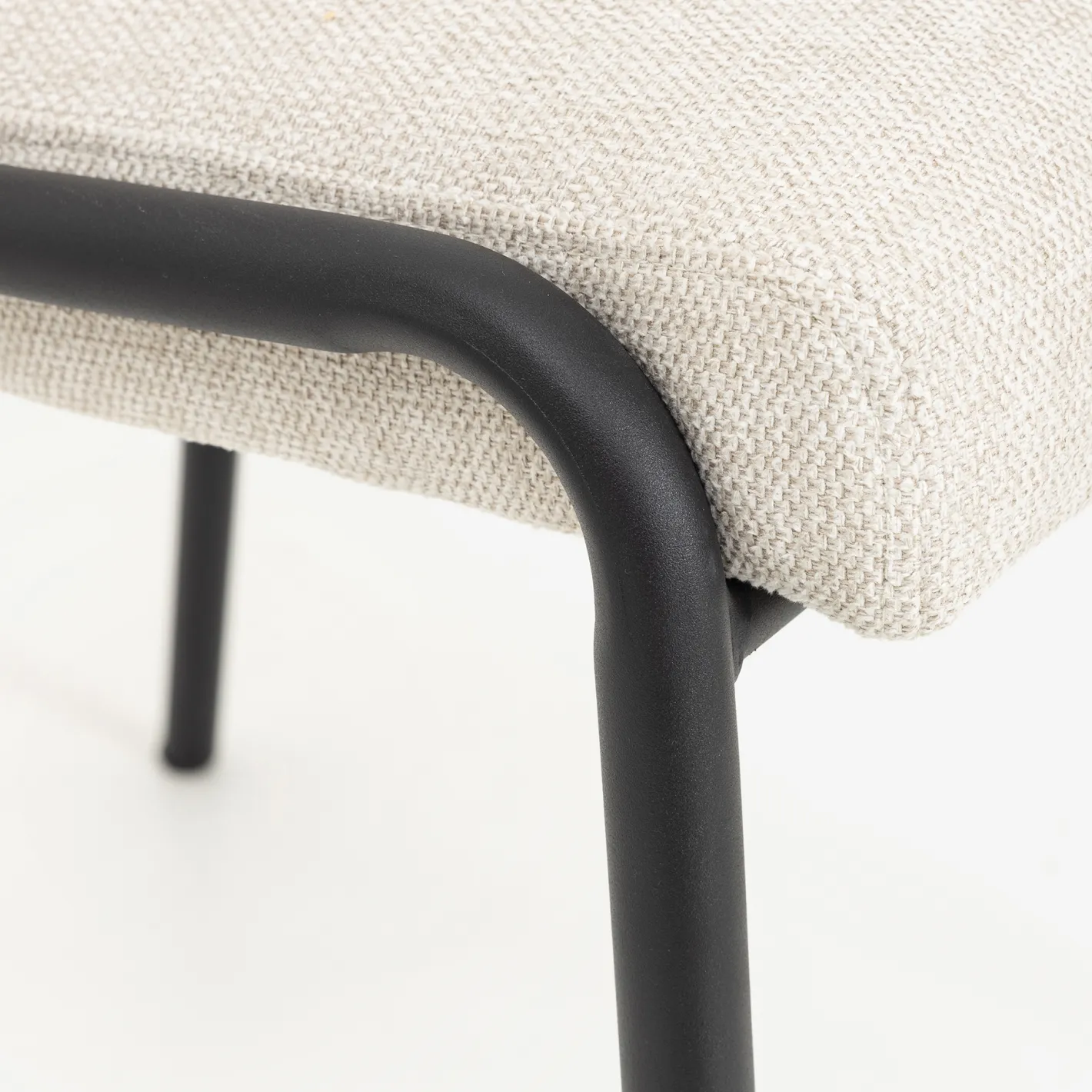 Silla de comedor beige Mina 49x60cm^Casa Viva