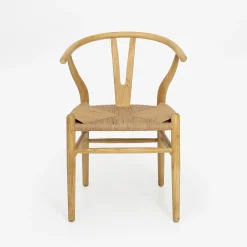 Silla de comedor de madera de olmo Irma 49x42x78cm Clau&Chloe^Casa Viva Online