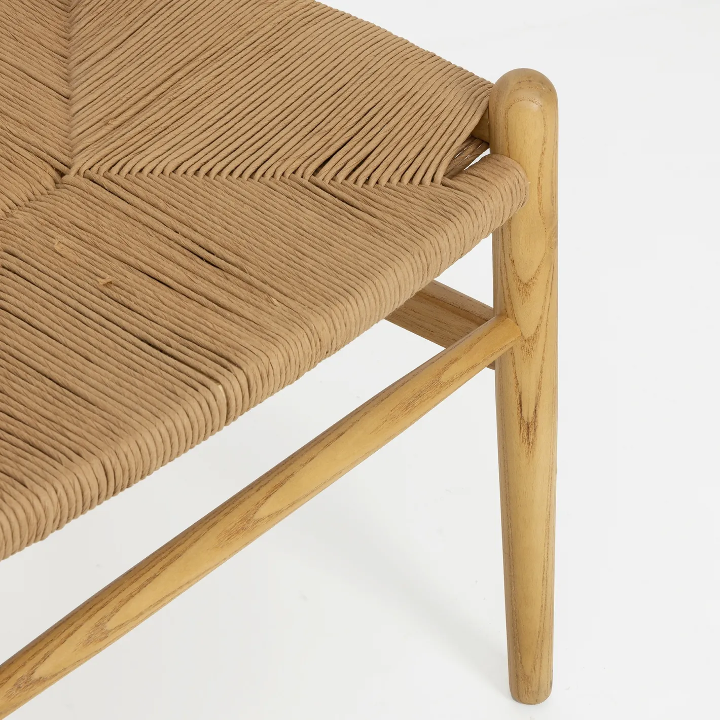 Silla de comedor de madera de olmo Irma 49x42x78cm Clau&Chloe^Casa Viva Online