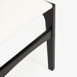 Silla de comedor de madera de olmo negra Jana 48x44x79cm Clau&Chloe^Casa Viva Best