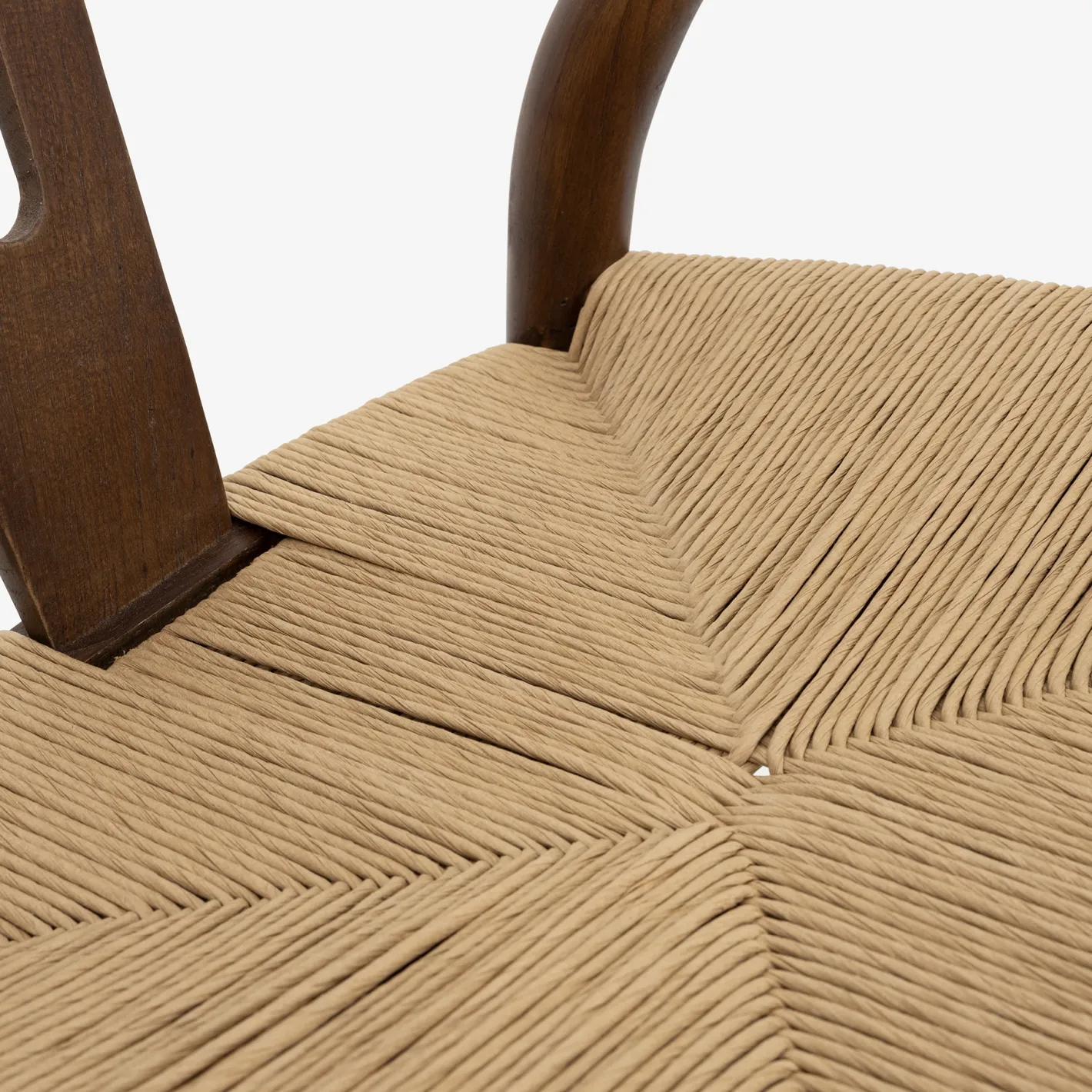 Silla de comedor de madera de olmo marrón oscuro Irma 49x42x78cm Clau&Chloe^Casa Viva Online