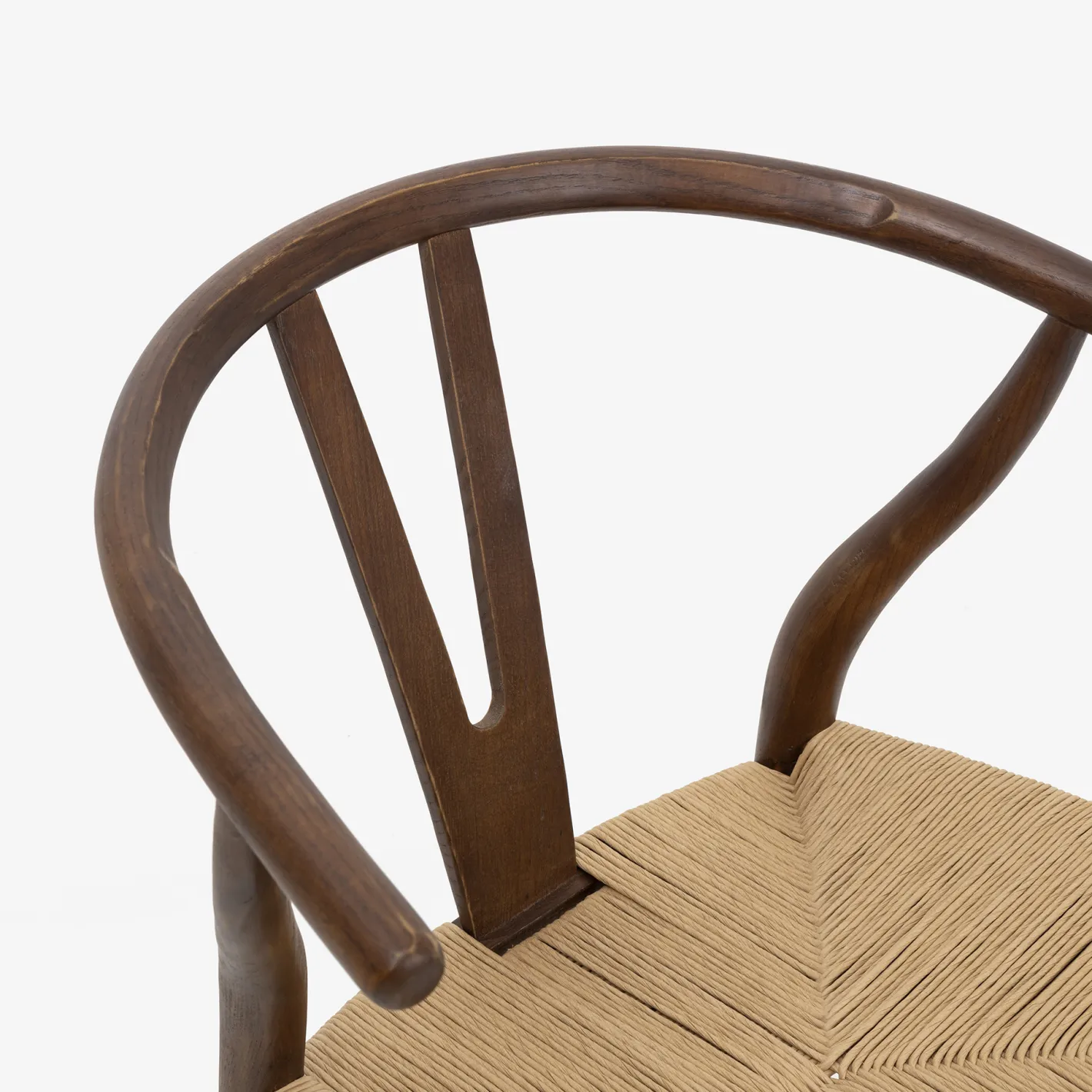 Silla de comedor de madera de olmo marrón oscuro Irma 49x42x78cm Clau&Chloe^Casa Viva Online