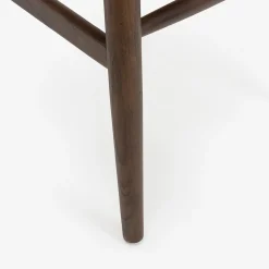 Silla de comedor de madera de olmo marrón oscuro Irma 49x42x78cm Clau&Chloe^Casa Viva Online