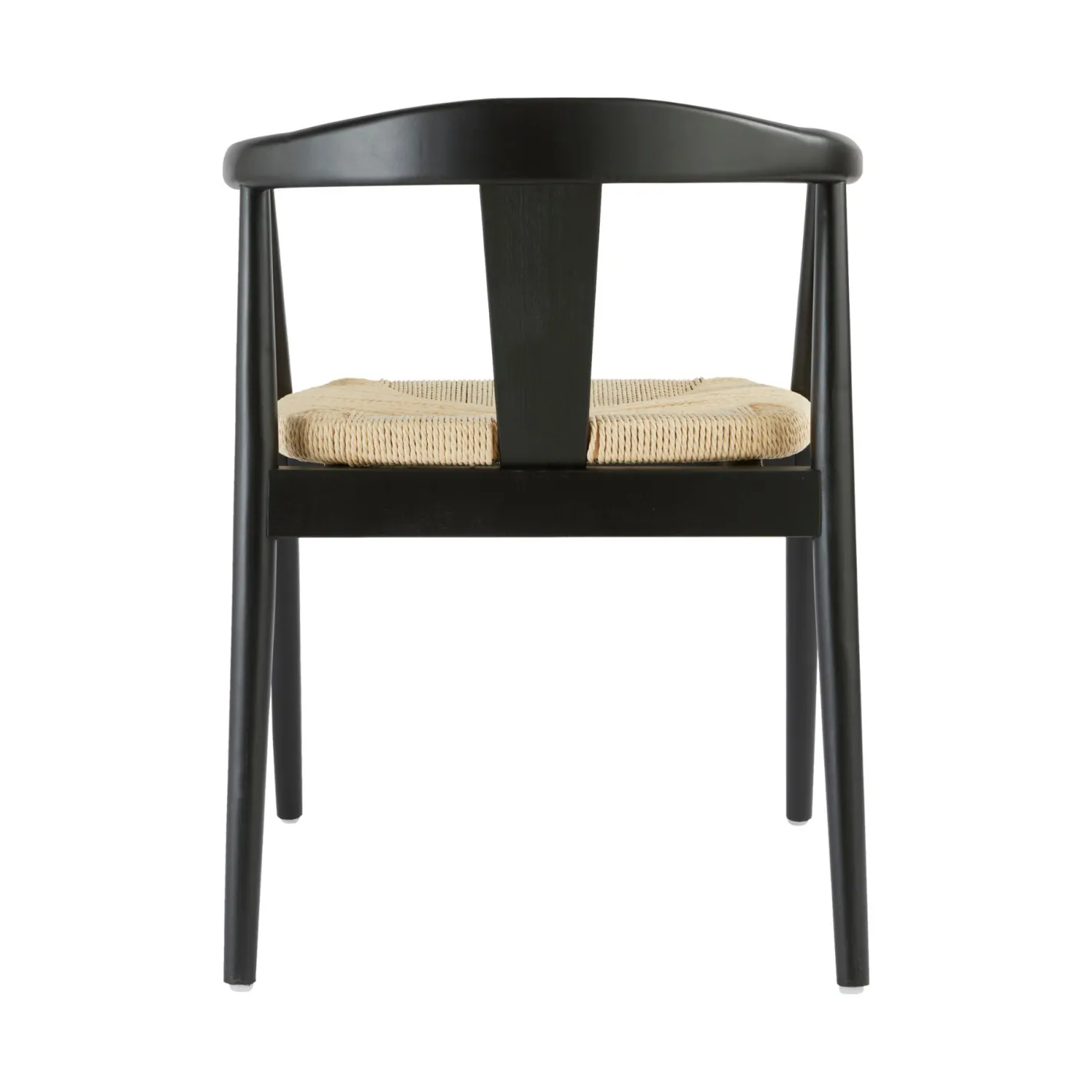 Silla de comedor de madera de haya negra Lilia 56x56x73cm^Casa Viva Clearance