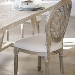 Silla de comedor de madera de abedul beige Monarch 50x56x96cm^Casa Viva Hot