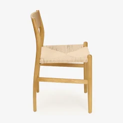 Silla de comedor de madera de olmo Lia 47x44x78cm Clau&Chloe^Casa Viva Online