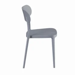 Silla de comedor de polipropileno gris Nesta 45x42x77cm^Casa Viva