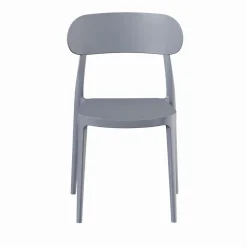 Silla de comedor de polipropileno gris Nesta 45x42x77cm^Casa Viva