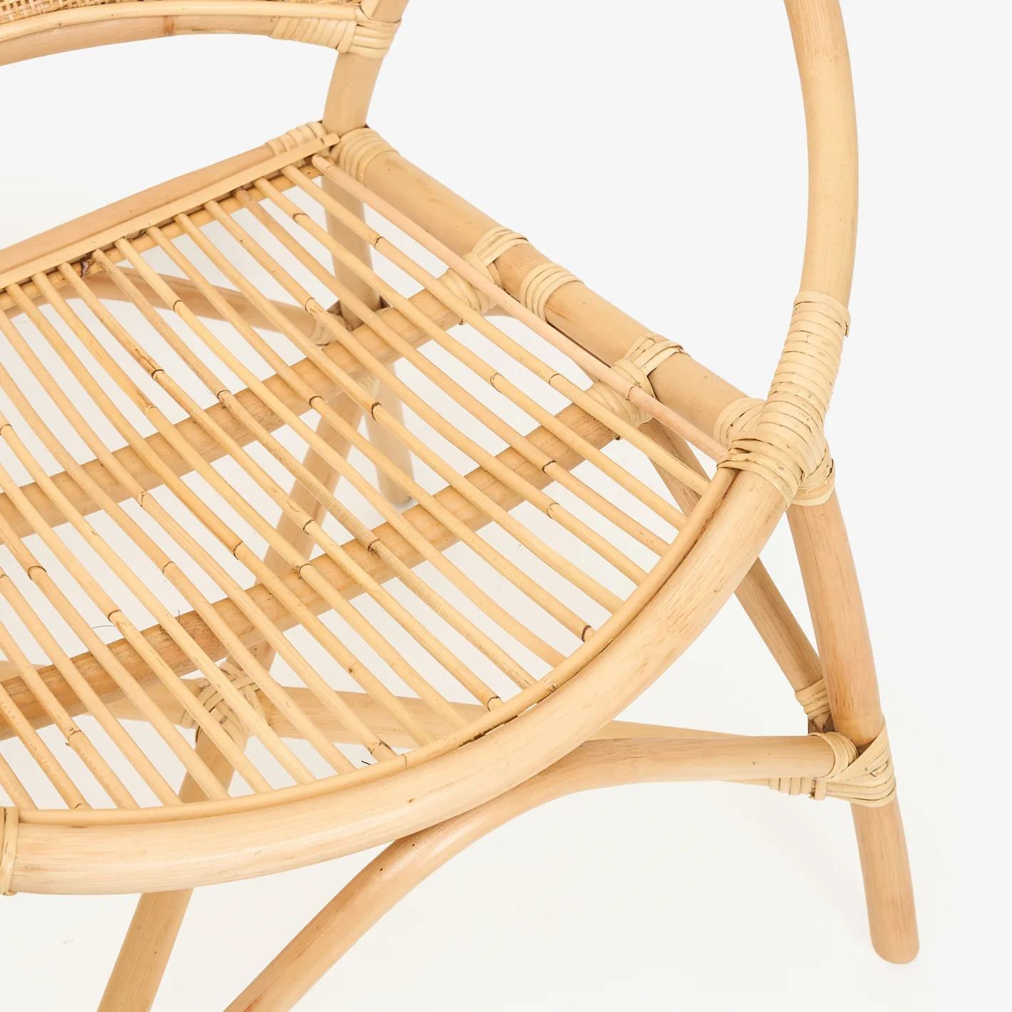 Silla de comedor de ratán beige Milos 77x70x84cm^Casa Viva Best