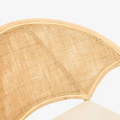 Silla de comedor de ratán beige Milos 77x70x84cm^Casa Viva Best