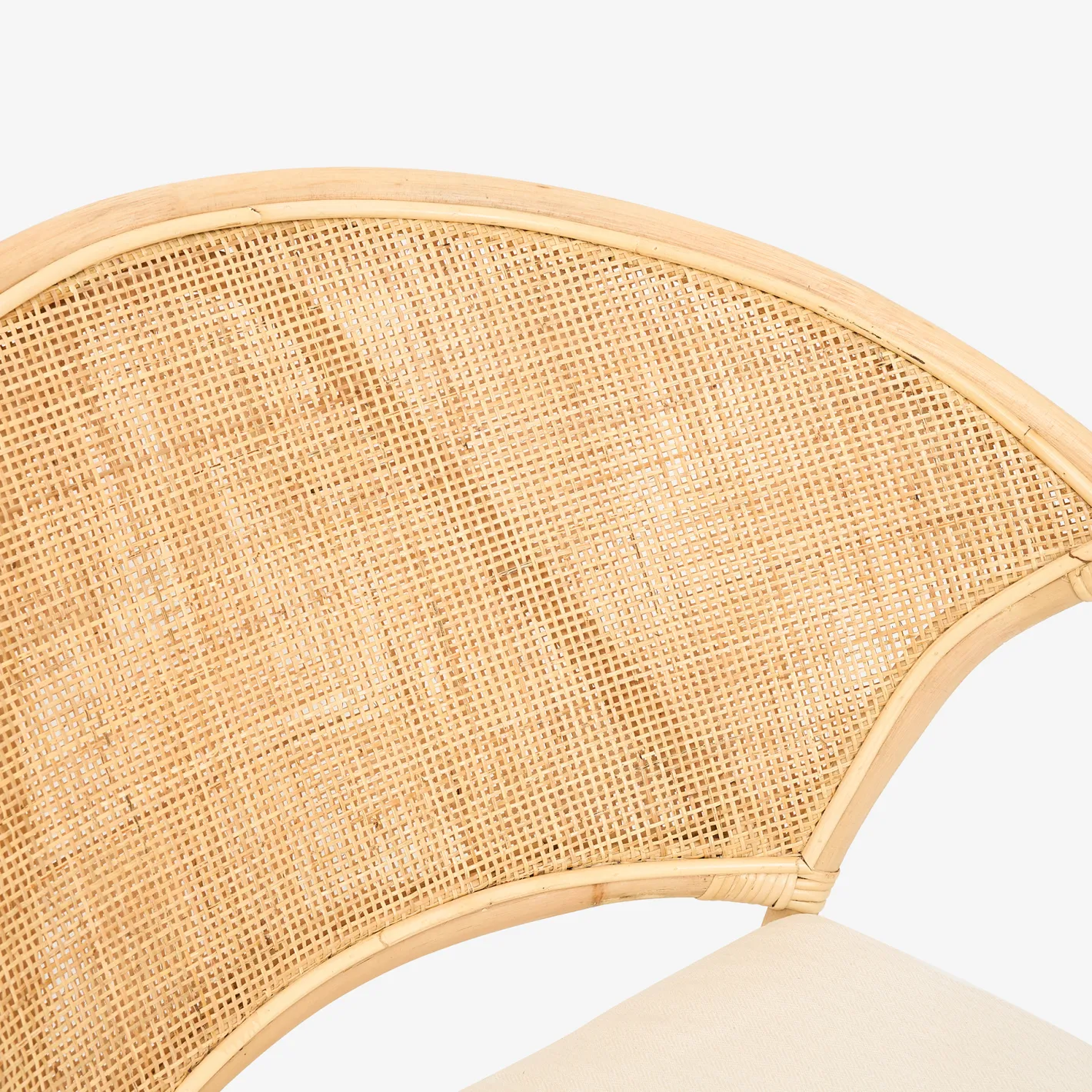 Silla de comedor de ratán beige Milos 77x70x84cm^Casa Viva Best