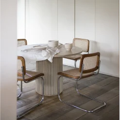 Silla de comedor de ratán Leonor 47,5x63,5x82cm Clau&Chloe^Casa Viva Best