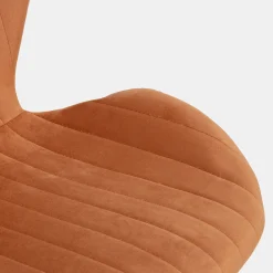 Silla de comedor de terciopelo naranja Lydia 54x50x86cm Clau&Chloe^Casa Viva New