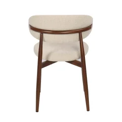 Silla de comedor efecto madera beige Martina 54x52x76cm Clau&Chloe^Casa Viva