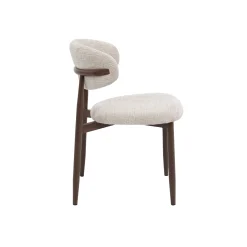 Silla de comedor efecto madera marfil Martina 54x52x76cm Clau&Chloe^Casa Viva Online