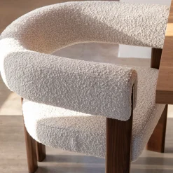 Silla de comedor efecto madera crema Velia 60x70x97cm Clau&Chloe^Casa Viva New