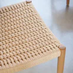 Silla de comedor efecto madera beige Vilma 56x50x82cm Clau&Chloe^Casa Viva