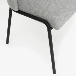 Silla de comedor gris claro Mina 49x60cm^Casa Viva New