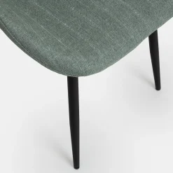 Silla de comedor verde Lydia 54x50x86cm Clau&Chloe^Casa Viva Discount