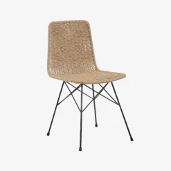 Silla de interior y exterior de ratán sintético 45x41x83cm^Casa Viva Outlet