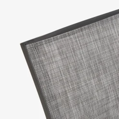 Silla de jardín apilable de aluminio y textilene gris 58x65x91,5cm^Casa Viva Hot