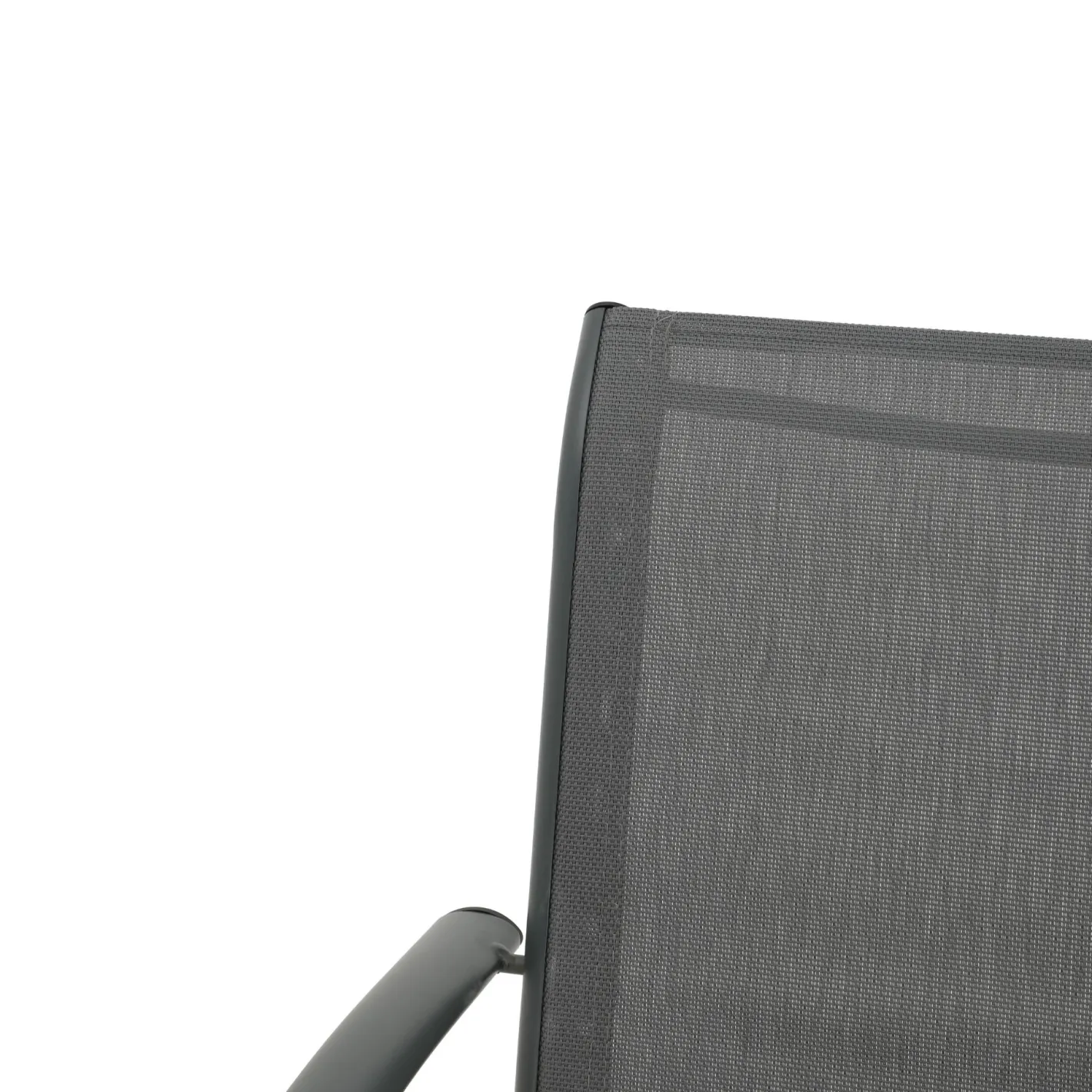 Silla de jardín de aluminio y textilene gris Tabarca 56x62x88cm^Casa Viva Best