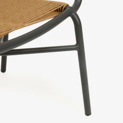 Silla de jardín de ratán sintético y aluminio Anse 55x60x79cm^Casa Viva Clearance