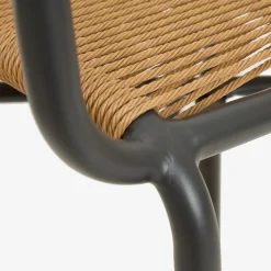 Silla de jardín de ratán sintético y aluminio Anse 55x60x79cm^Casa Viva Clearance