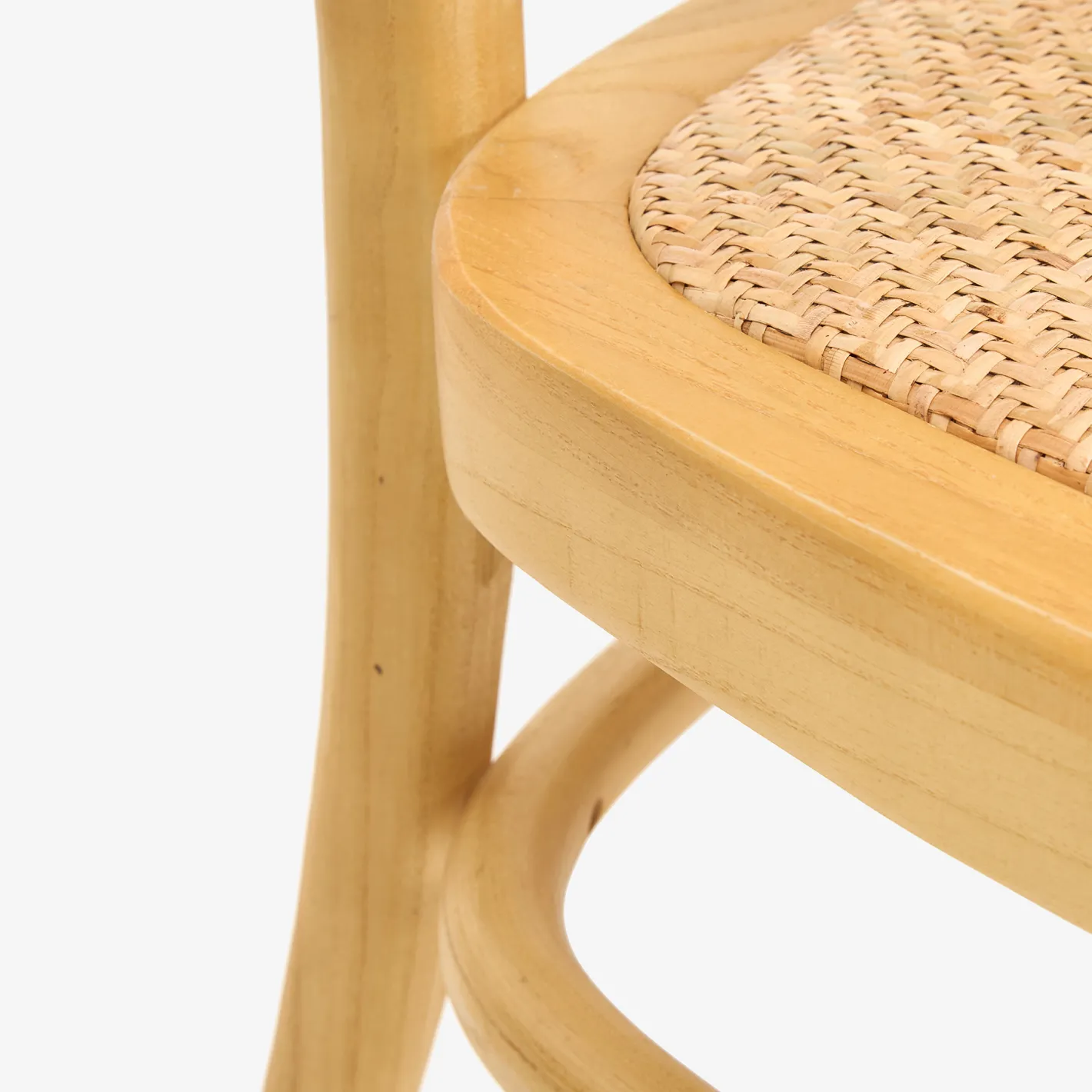 Silla de madera de olmo clara Cibran 45x41x83cm Clau&Chloe^Casa Viva Online