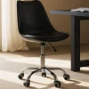 Silla de oficina con ruedas negra Tulip 48x55x82cm^Casa Viva Clearance