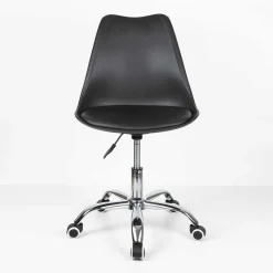 Silla de oficina con ruedas negra Tulip 48x55x82cm^Casa Viva Clearance