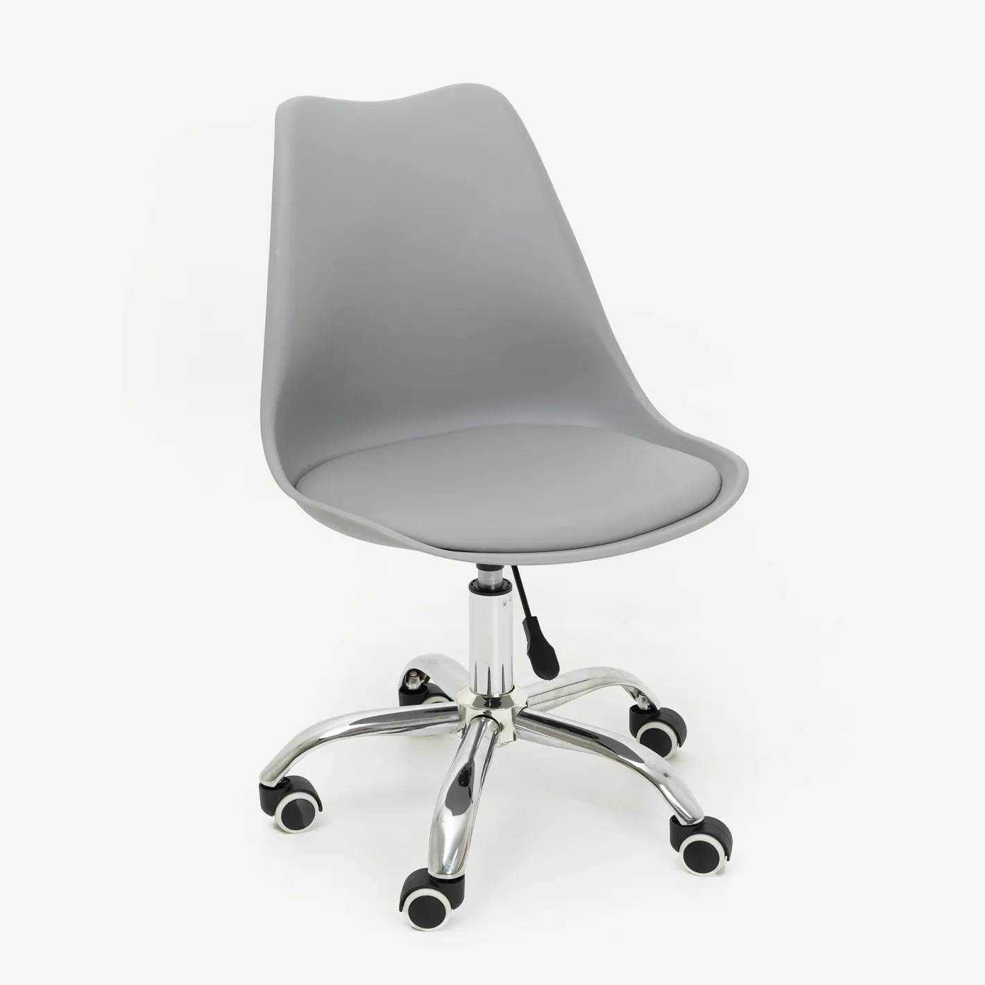 Silla de oficina con ruedas gris Tulip 48x55x45cm^Casa Viva Outlet