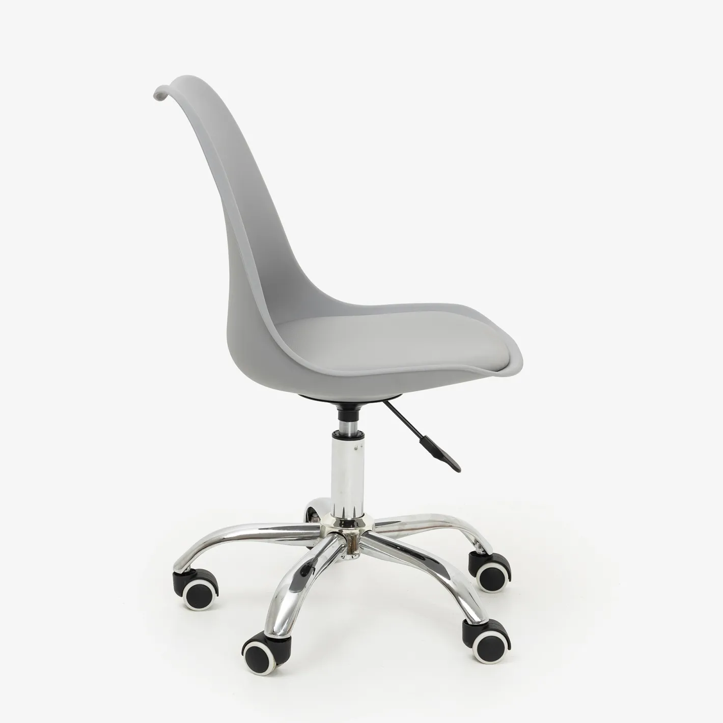 Silla de oficina con ruedas gris Tulip 48x55x45cm^Casa Viva Outlet