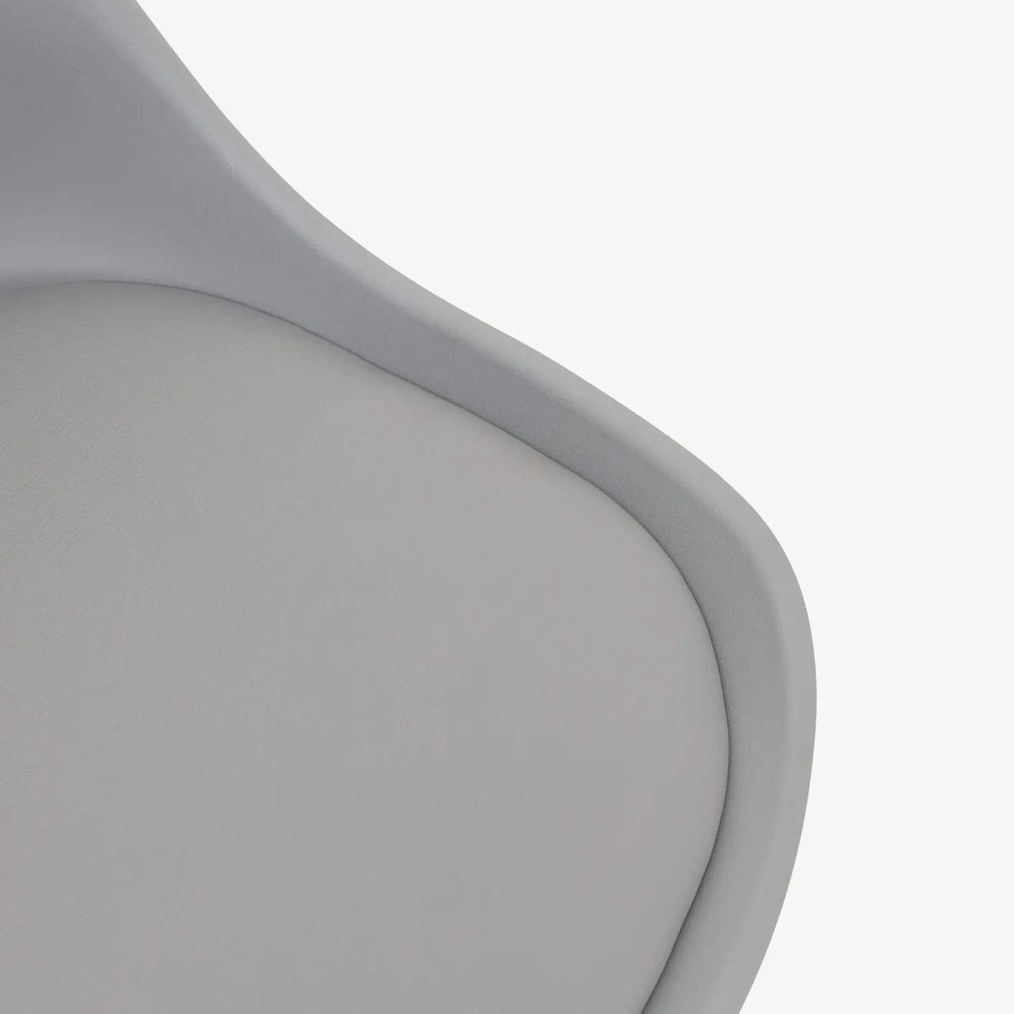 Silla de oficina con ruedas gris Tulip 48x55x45cm^Casa Viva Outlet