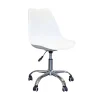 Silla de oficina con ruedas blanca Tulip 48x55x82cm^Casa Viva Best
