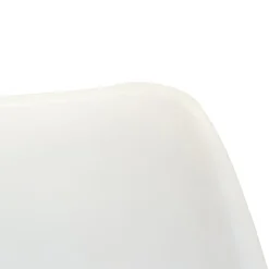 Silla de oficina con ruedas blanca Tulip 48x55x82cm^Casa Viva Best