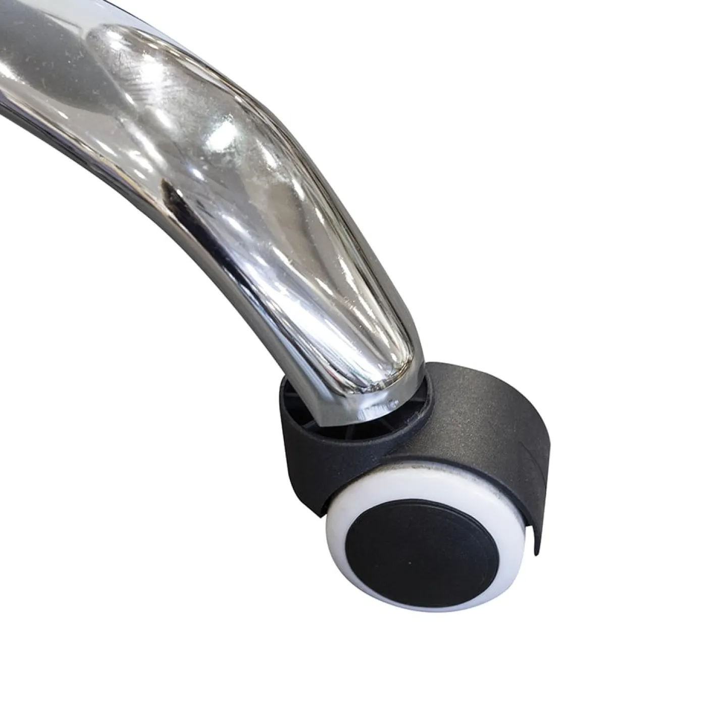 Silla de oficina con ruedas blanca Tulip 48x55x82cm^Casa Viva Best