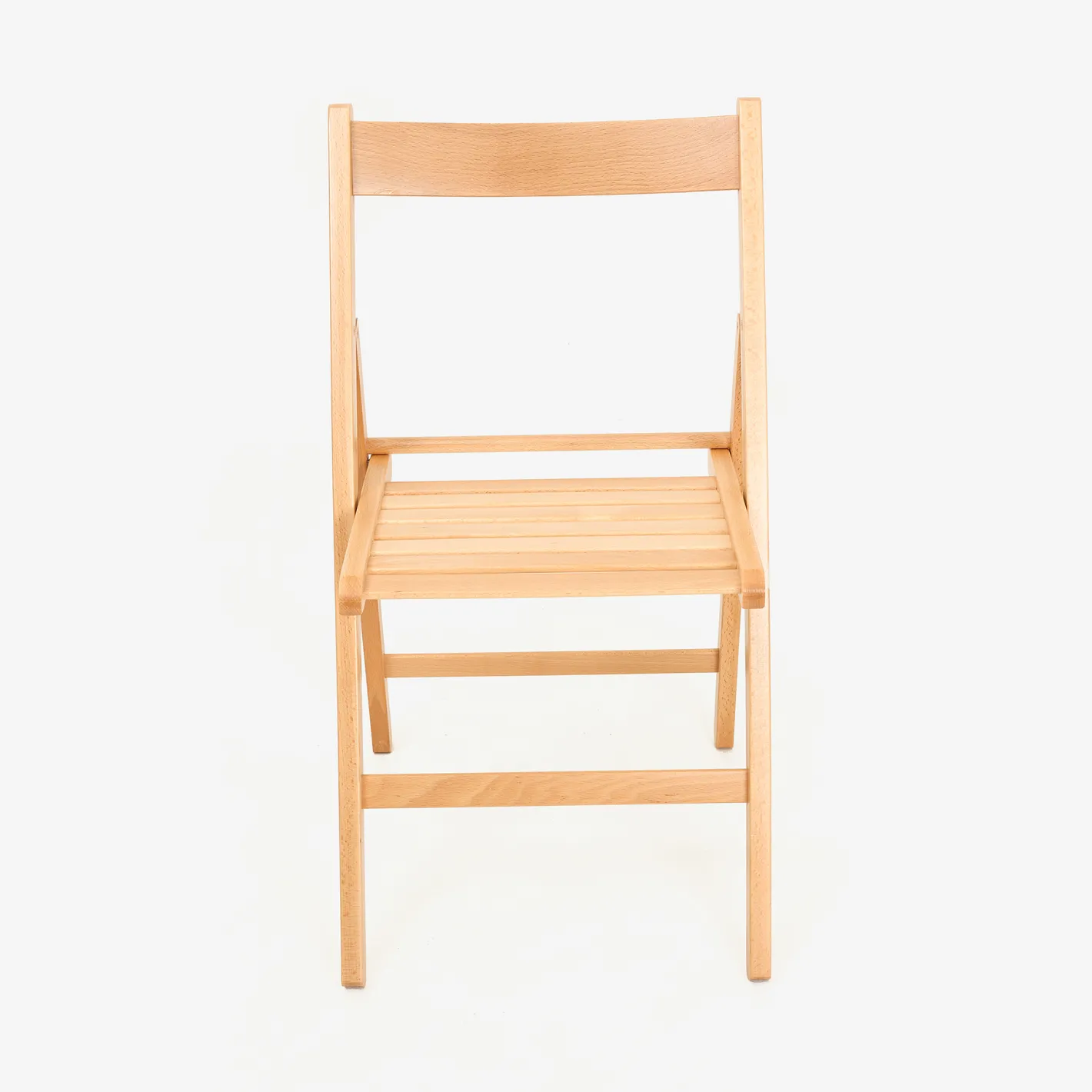 Silla plegable de madera de haya natural Gema 43x48x79cm^Casa Viva Clearance