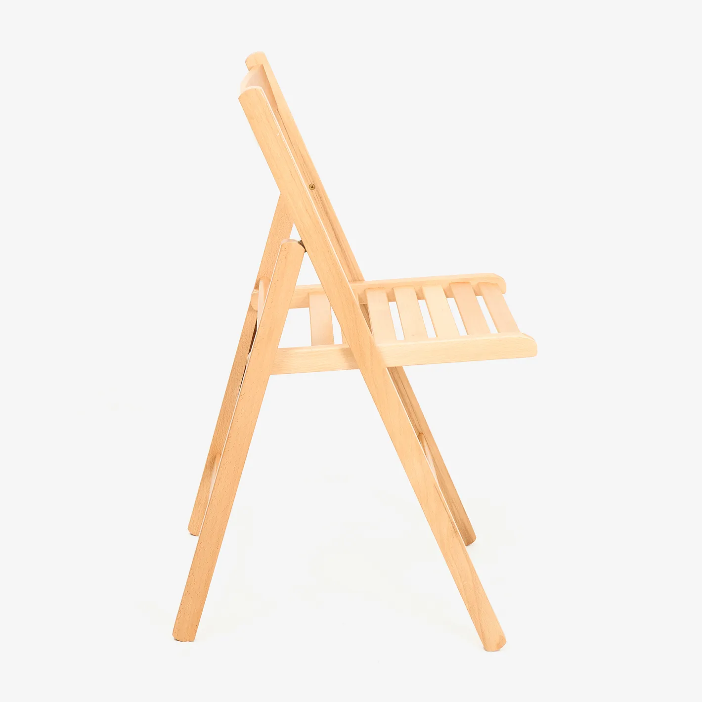Silla plegable de madera de haya natural Gema 43x48x79cm^Casa Viva Clearance