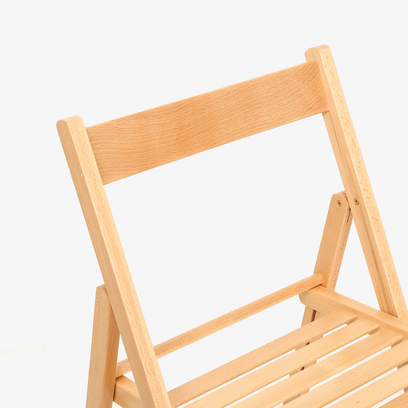 Silla plegable de madera de haya natural Gema 43x48x79cm^Casa Viva Clearance