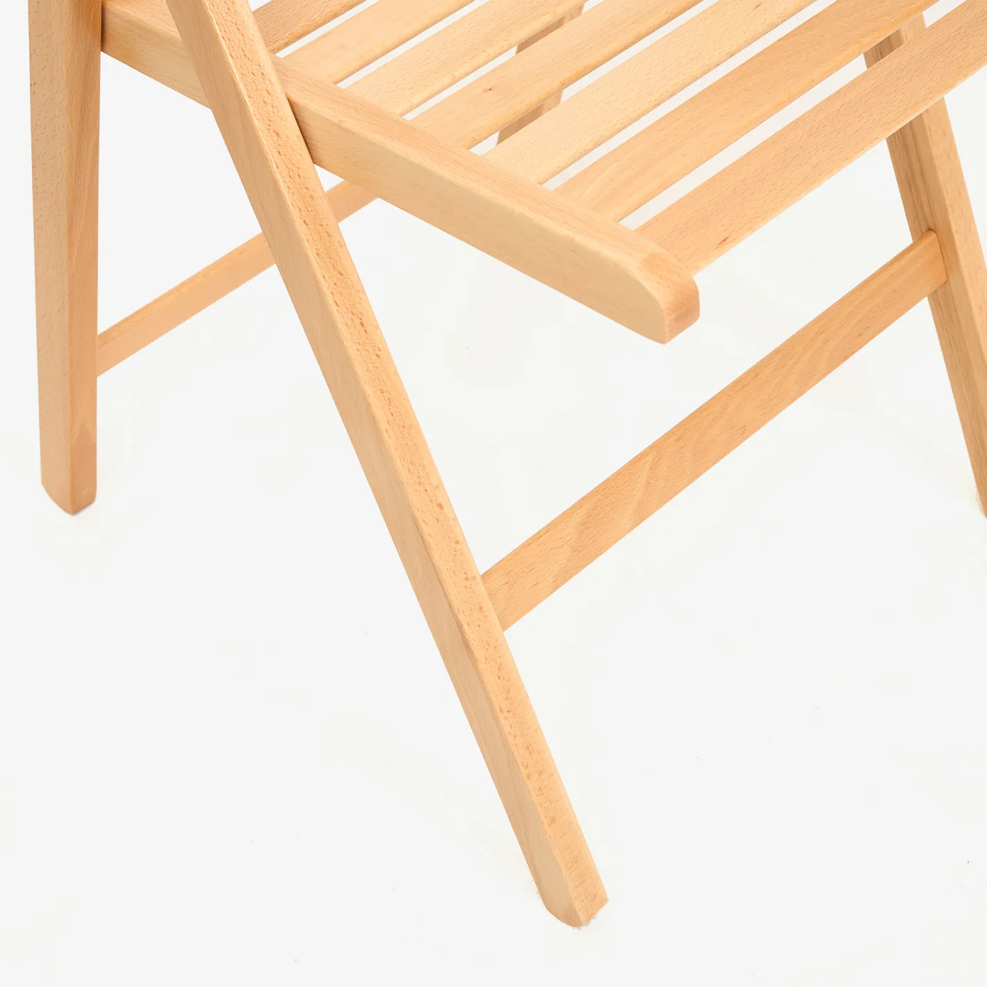 Silla plegable de madera de haya natural Gema 43x48x79cm^Casa Viva Clearance