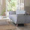 Sofá cama de 3 plazas gris claro Fules 212x85x85cm^Casa Viva New