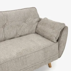 Sofá cama de 3 plazas gris claro Fules 212x85x85cm^Casa Viva New