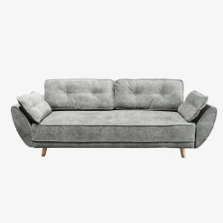 Sofá cama de 3 plazas gris Fules 212x85x85cm^Casa Viva Discount