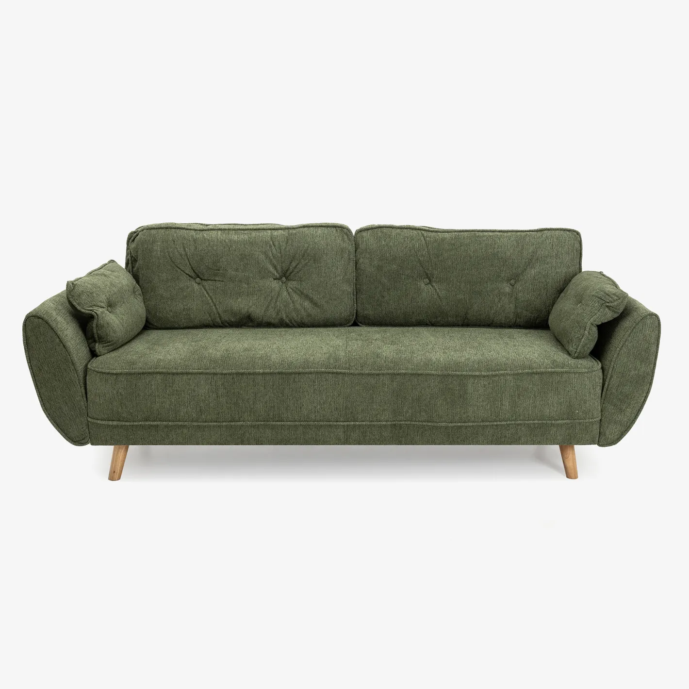 Sofá cama de 3 plazas verde Fules 212x85x85cm^Casa Viva Sale