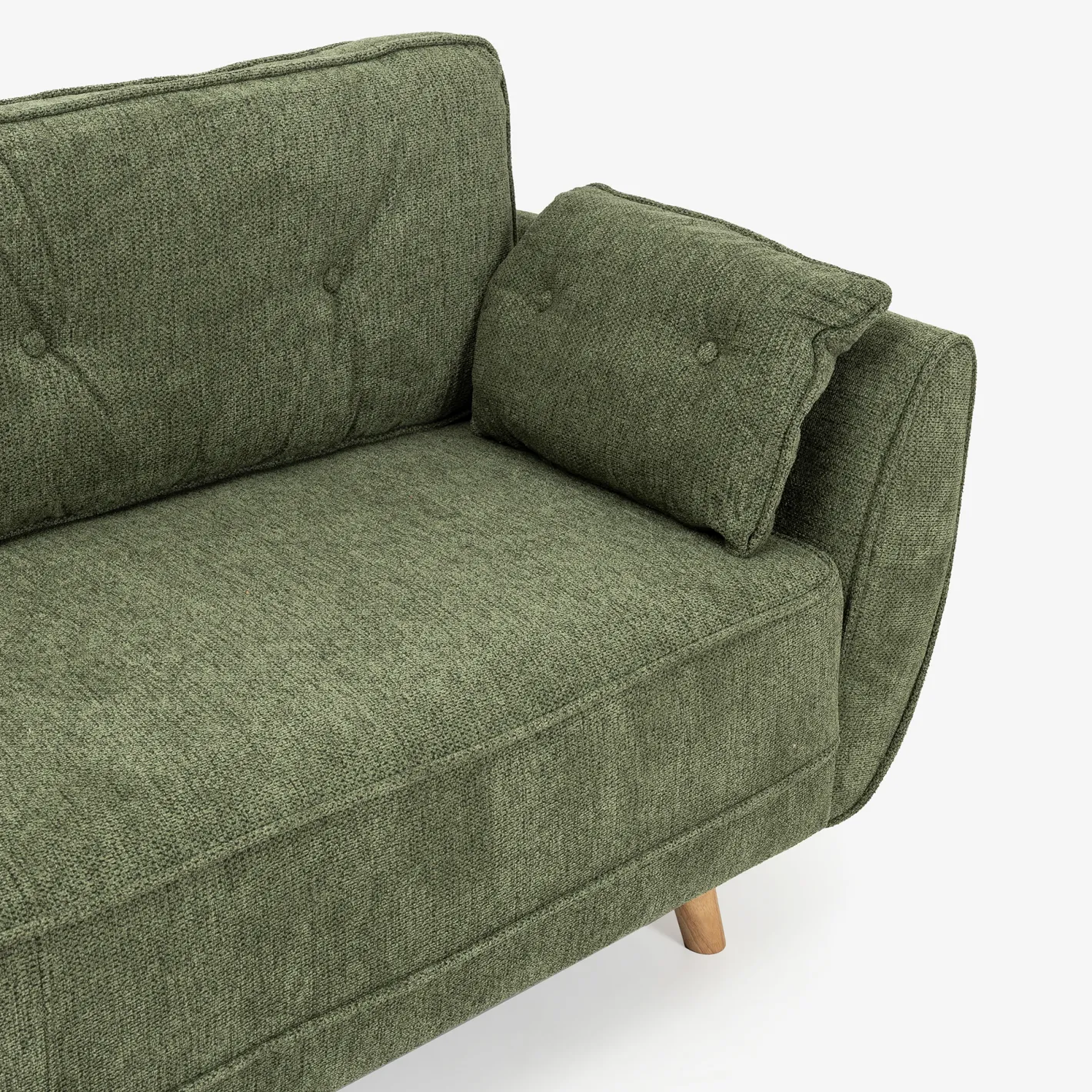 Sofá cama de 3 plazas verde Fules 212x85x85cm^Casa Viva Sale