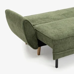 Sofá cama de 3 plazas verde Fules 212x85x85cm^Casa Viva Sale