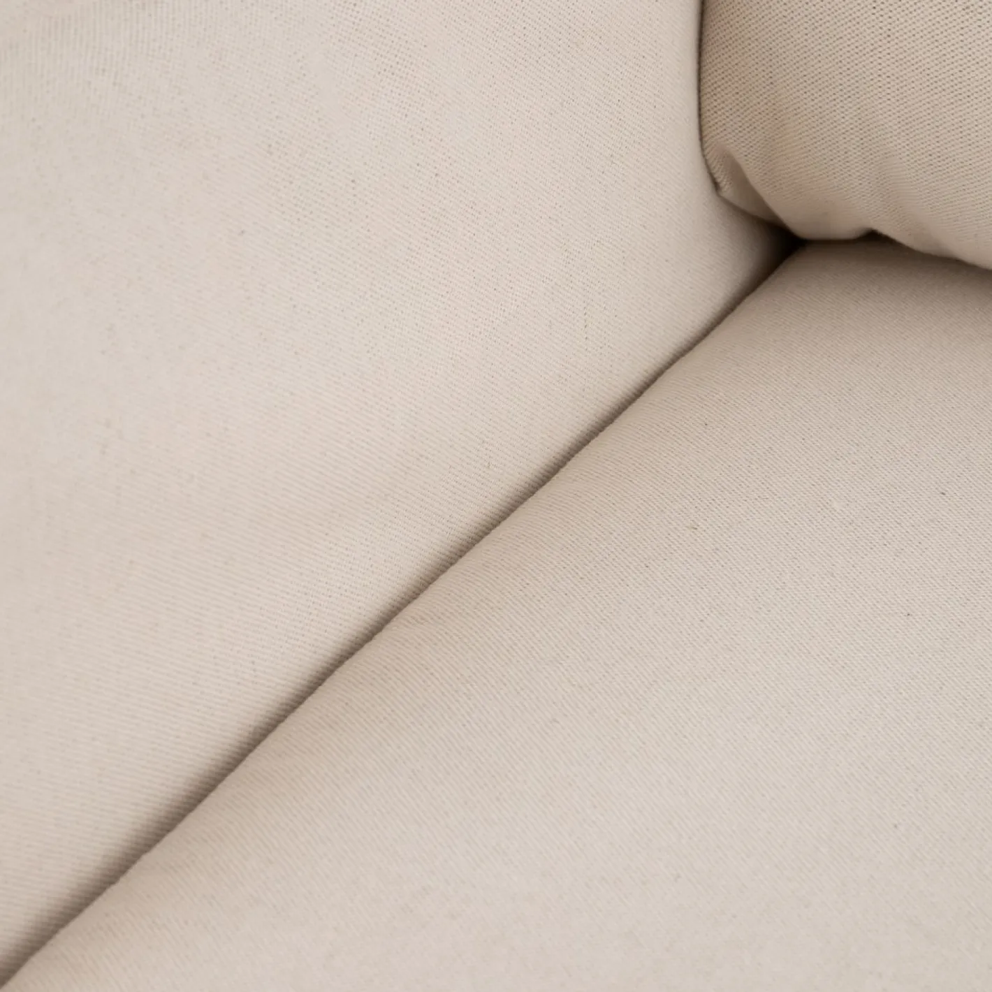 Sofá cama de algodón y lino beige 215x100x97cm^Casa Viva Clearance